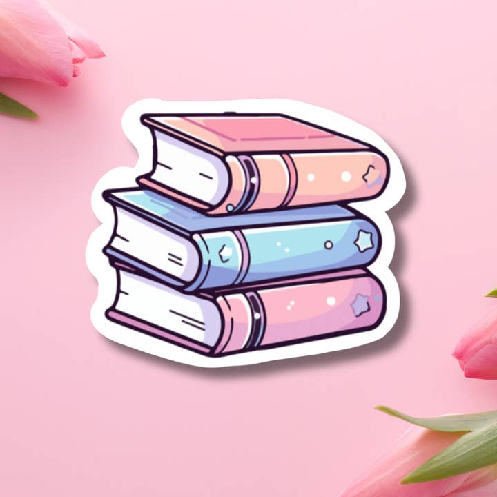 Whimsical Book Dream Vinyl Sticker for wholesale by Hikaru Tara Art Arst & Craft Gift Shop