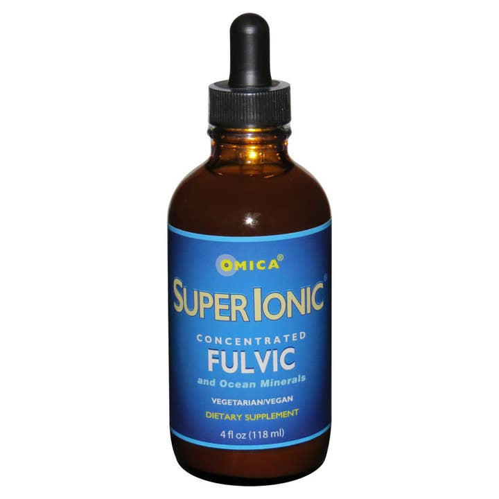 SuperIonic Fulvic Minerals (4 fl oz) for wholesale by Omica Organics