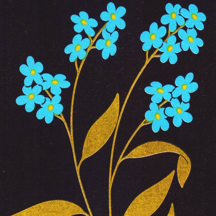 Sarah Cliff – wholesale Art print – Forget me Not Botanical1