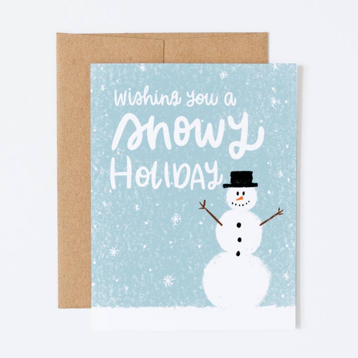 Snowy Holiday Christmas Greeting Card - Holiday Card for wholesale by Karla-Maria Creativo