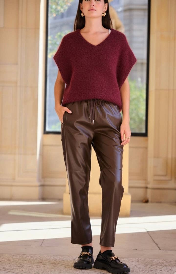 Orice - Vente Cardigan – femme - Gilet sans manche en maille 81% Kid mohair - Orice 3