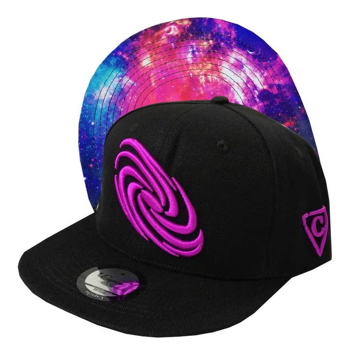Capiche - Vente Casquette à visière plate – homme - Galaxy Mix Snapback - Noir
