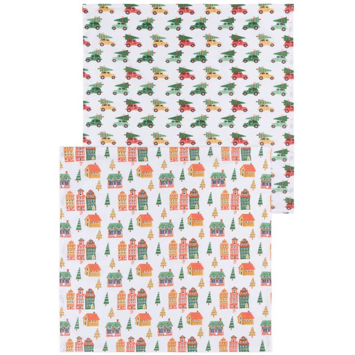 Candy Cane Lane Christmas Floursack Dishtowels Set of 2 for wholesale by Danica Outlet Store