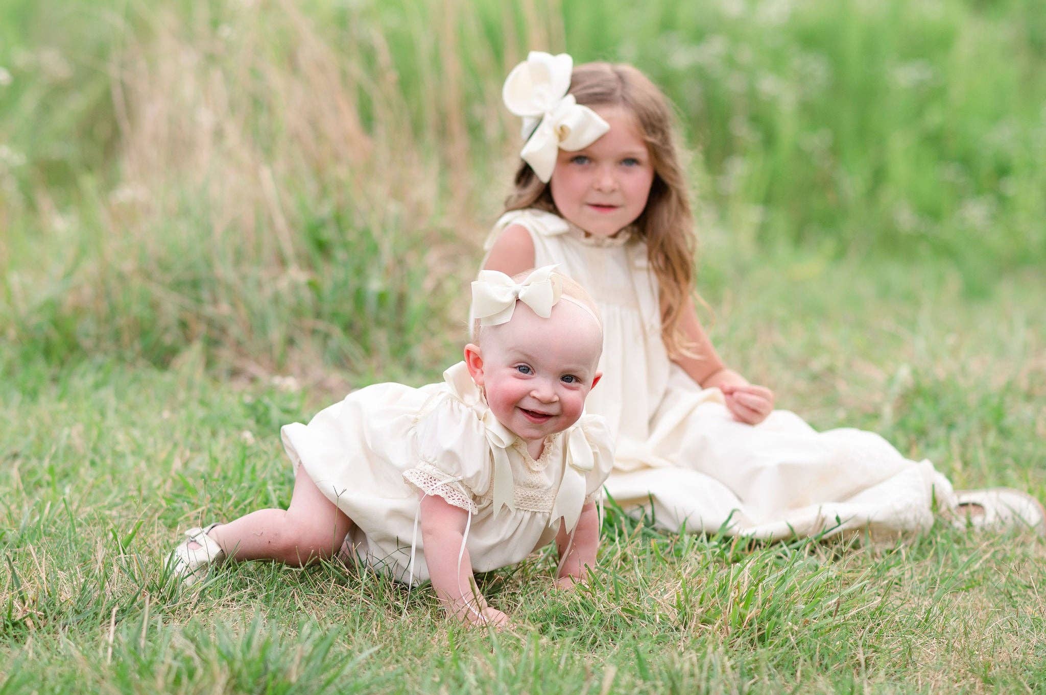 Posh Pickle - Vendita all'ingrosso Vestito - Bambini - Vestito Senza Maniche Ecru Cambridge Heirloom17