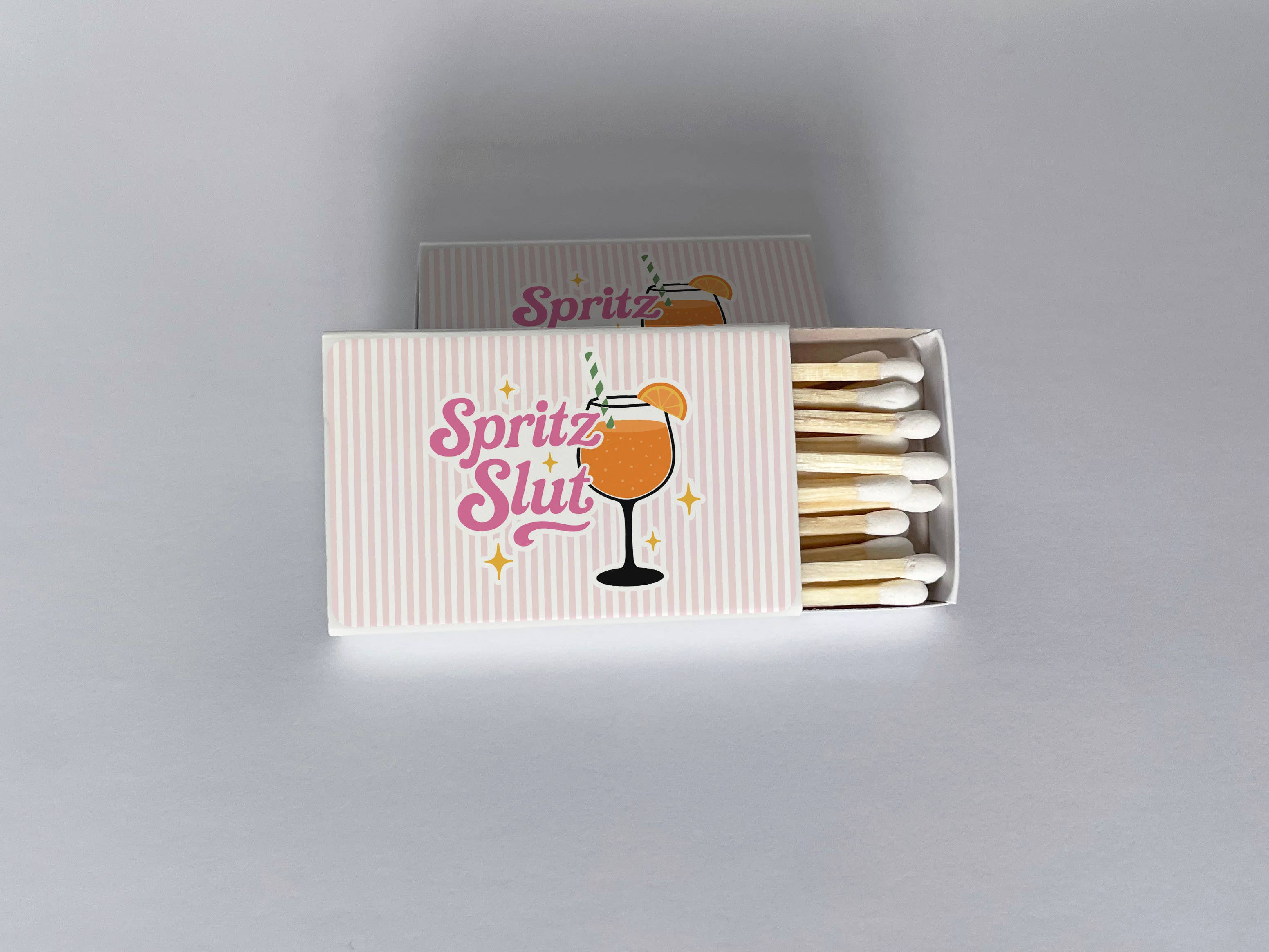 Jocelyn Diebolt Designs - Wholesale Lucifers - Spritz Slut Aperol Spritz Lucifersdoosje