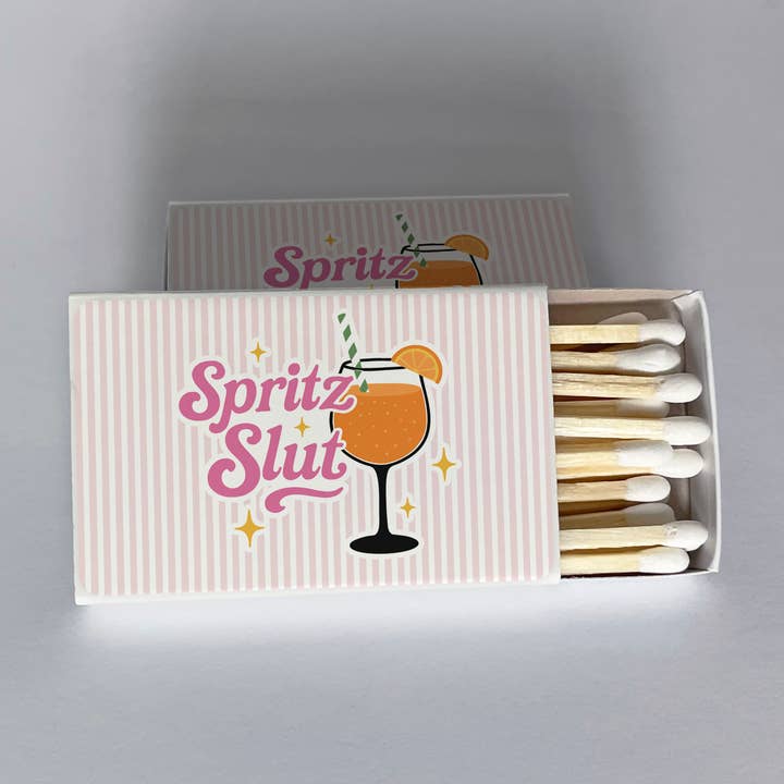 Jocelyn Diebolt Designs - Wholesale Lucifers - Spritz Slut Aperol Spritz Lucifersdoosje0