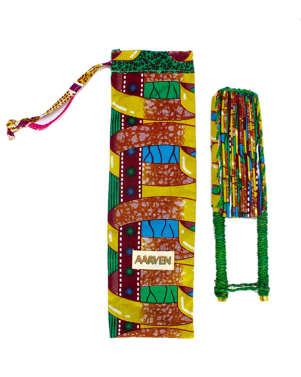 AARVEN – Großhandel 3D-Wandkunst – Ghanaische Stofffächer – 6er-Pack12