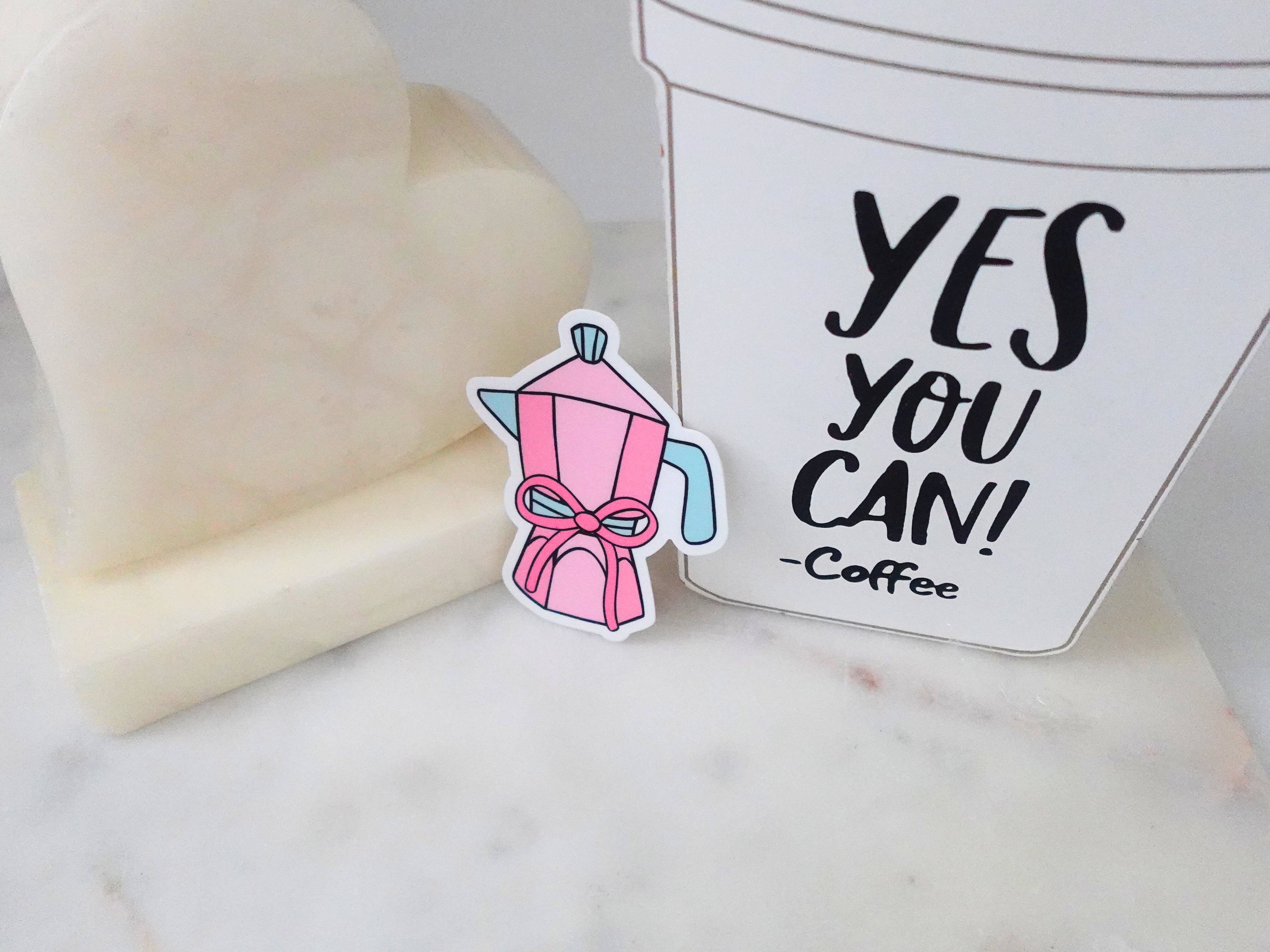 MPB Stationery – wholesale Klistermärke – Cafetera Rosa1