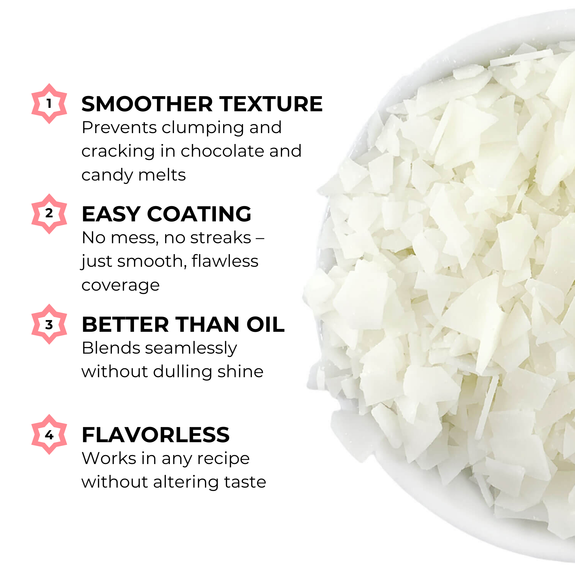 Global Sugar Art - Wholesale Chocolate - Paramount Crystals – Candy Coating & Chocolate Thinning Chips | Improves Texture, Smooth Melts, Flavorless & Easy to Use for Baking, Candy Making & Dipping2