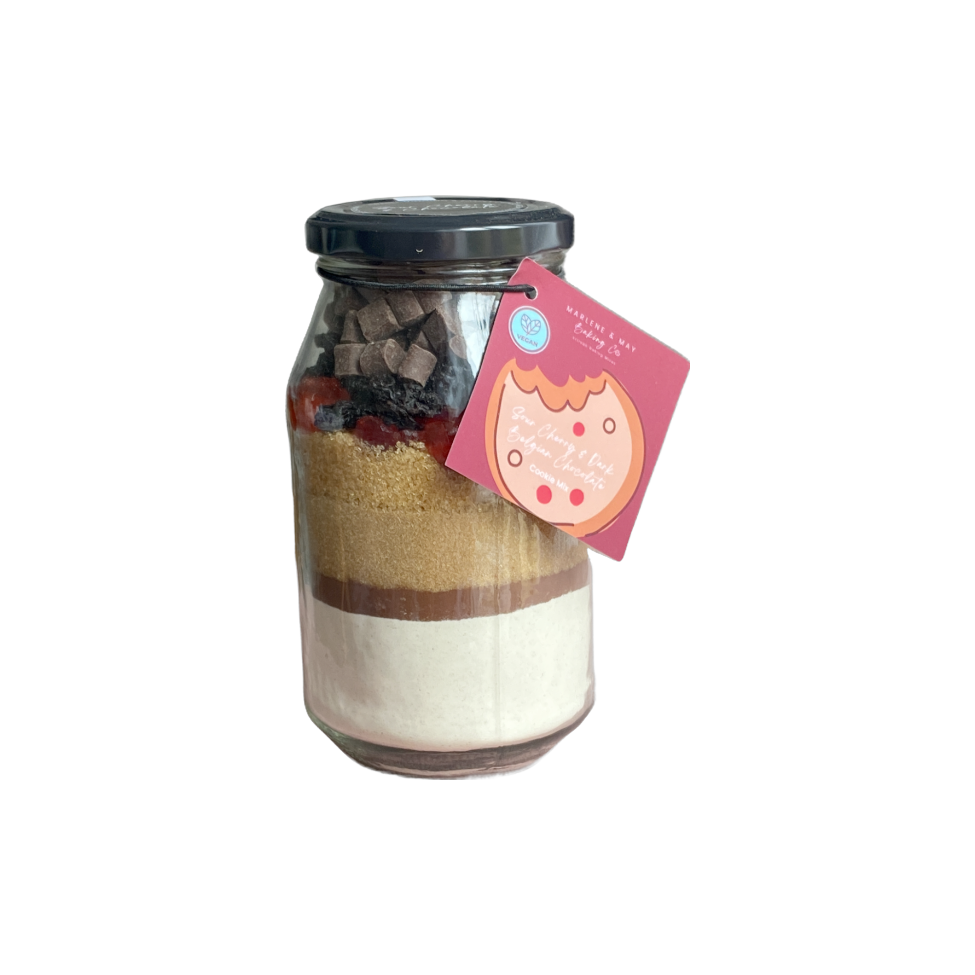 Marlene & May Baking Co - Vente Préparation pour biscuits - Mélange à biscuits primé aux cerises aigres et au chocolat noir (Ve/V)1