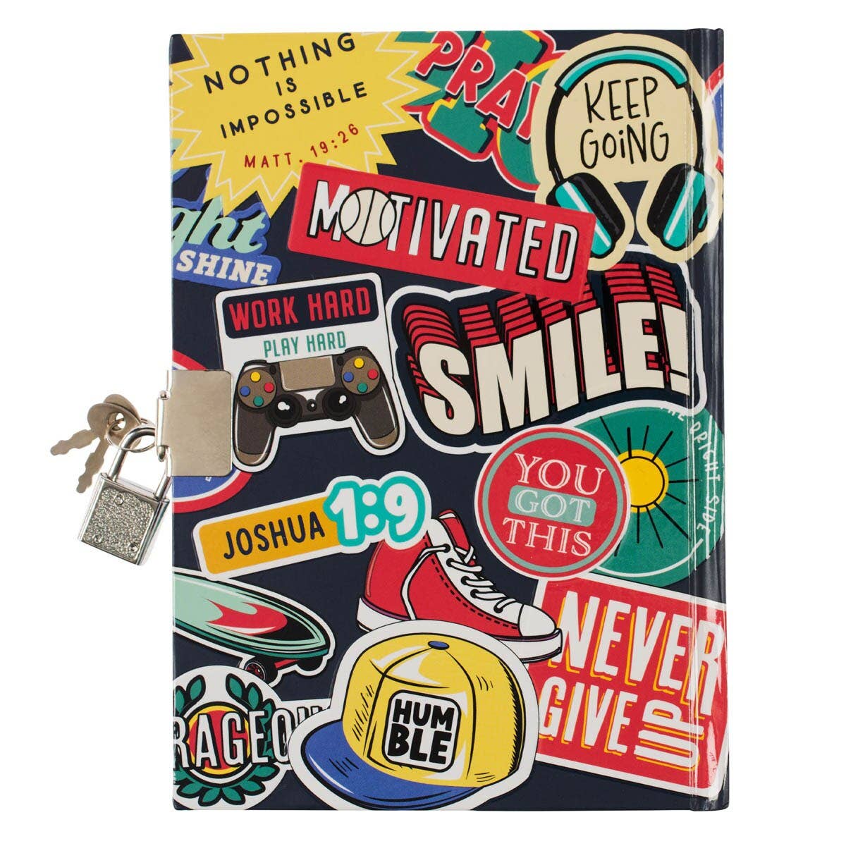 Christian Art Gifts - Wholesale Journal/Diary - Kids - Diary HC Be Strong Josh. 1:91