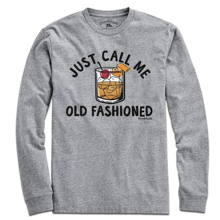 Gray Just Call Me Old Fashioned T-Shirt for wholesale on Faire1