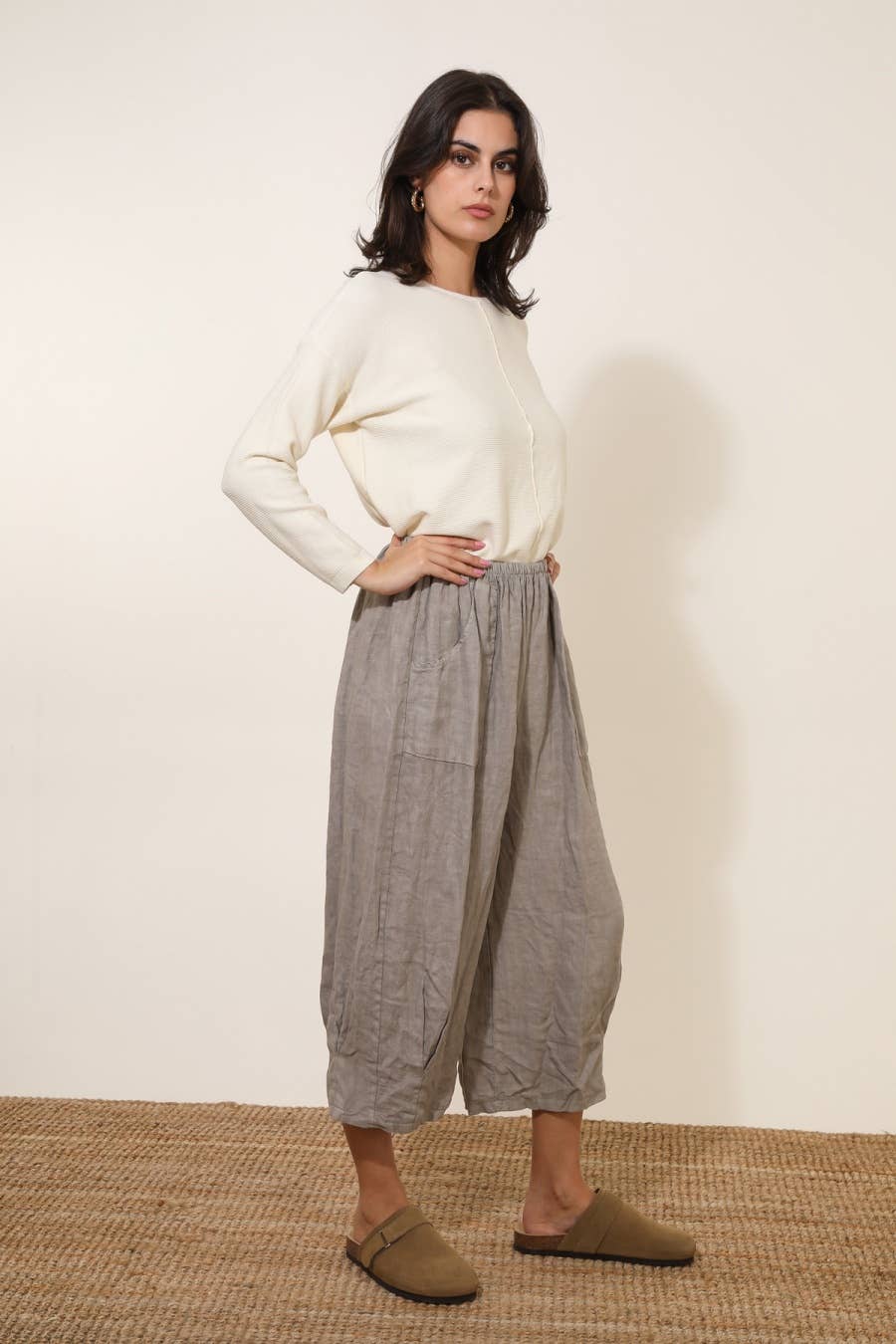 LINEN & COTTON HOUSE - Wholesale Pants - Women's - 3536 PLUS SIZE 100% LINEN2