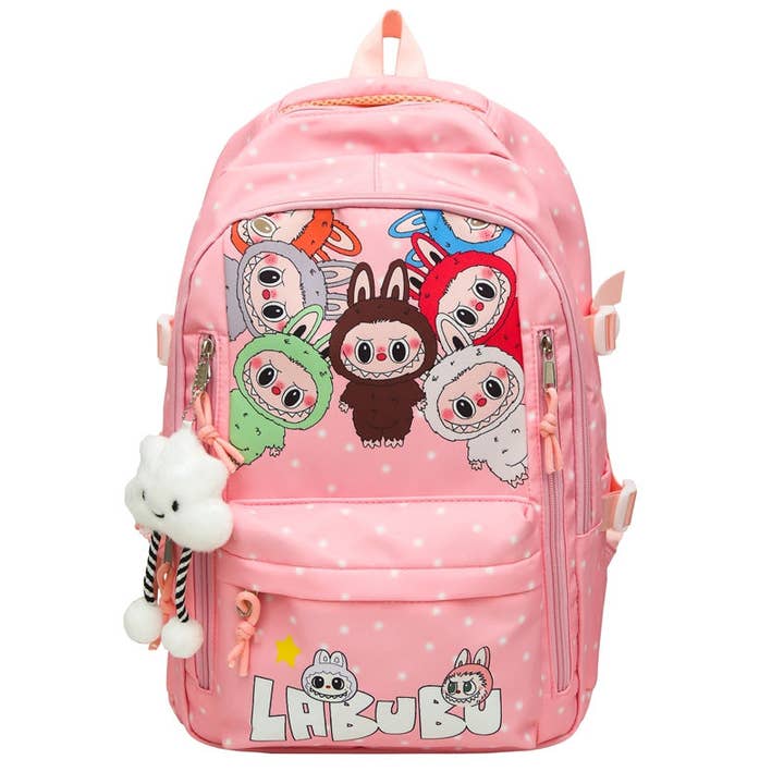 Auraquise - Wholesale Backpack - Kids - Monster Trendy Print Large Backpack Back To School Bag2