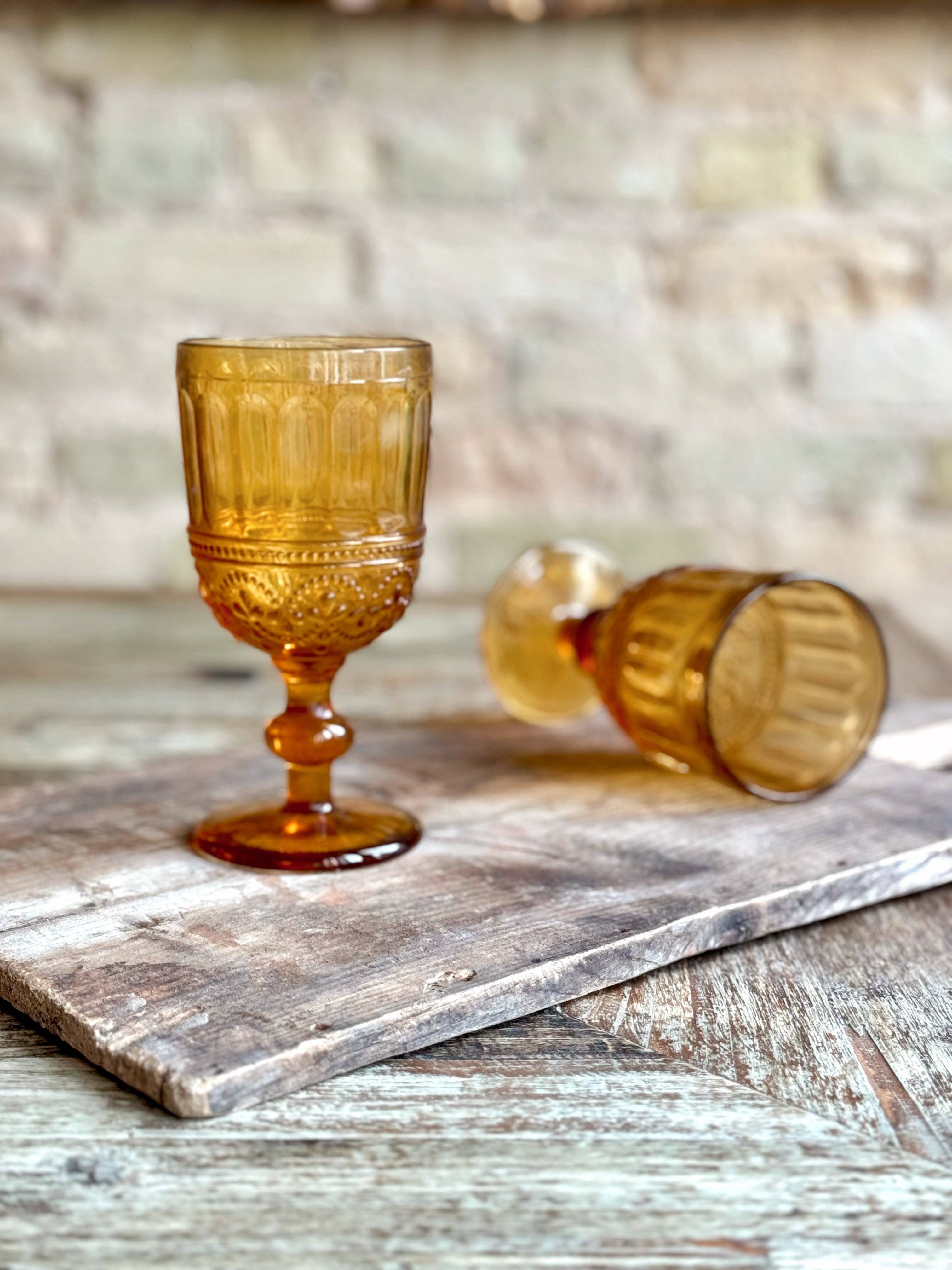 Patina Vie - Wholesale Wine Glass - Lyon Amber Goblet0
