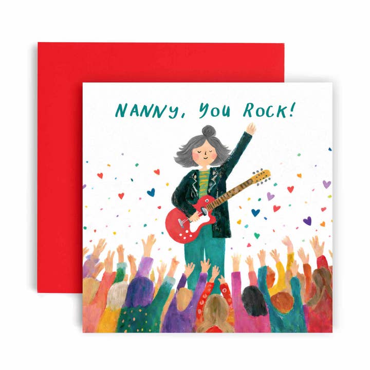 Nanny, You Rock Cute Mothers Day Card for wholesale by Huxters