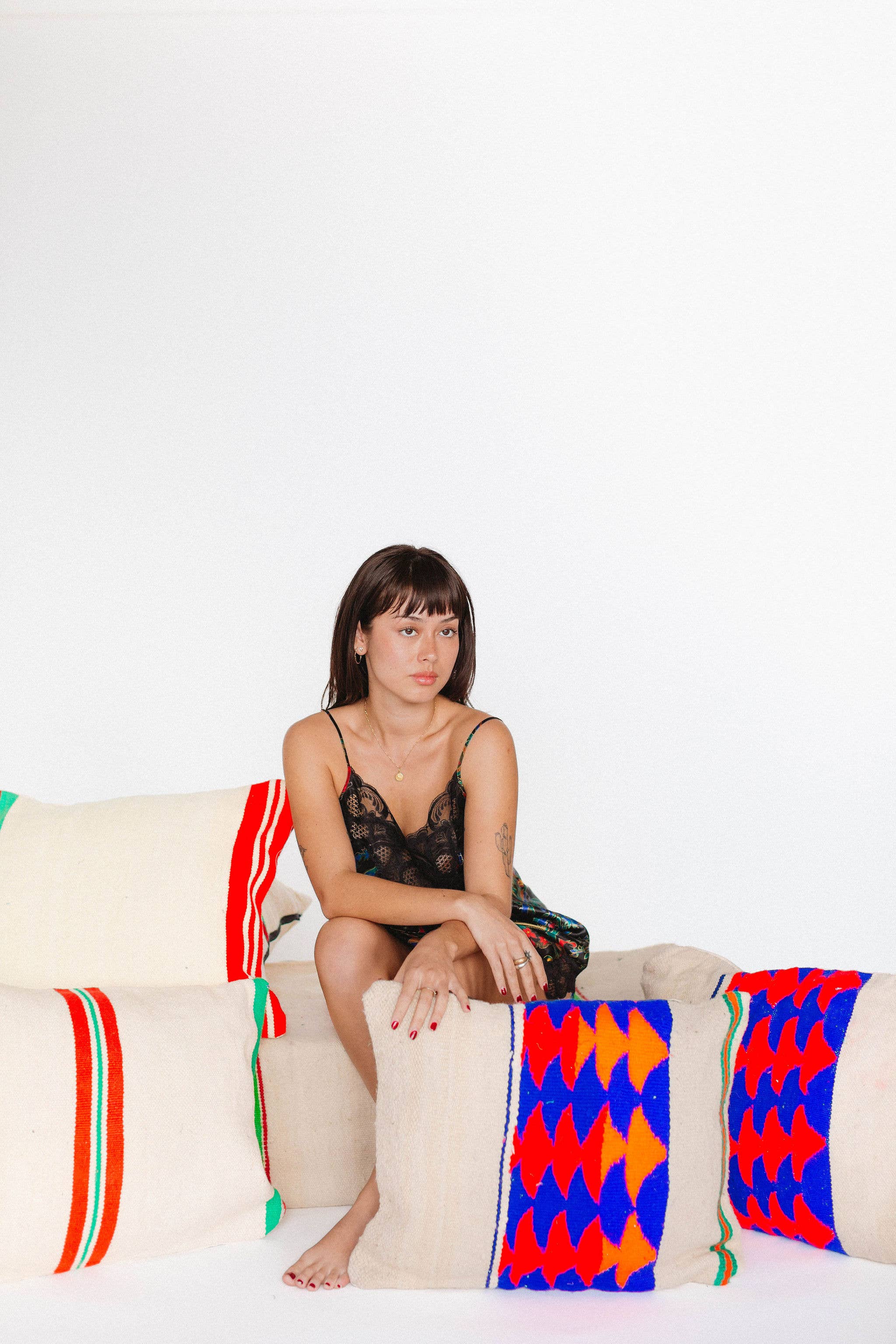 Voyage - Vente Housse de coussin - Housses de coussins marocains rayés18