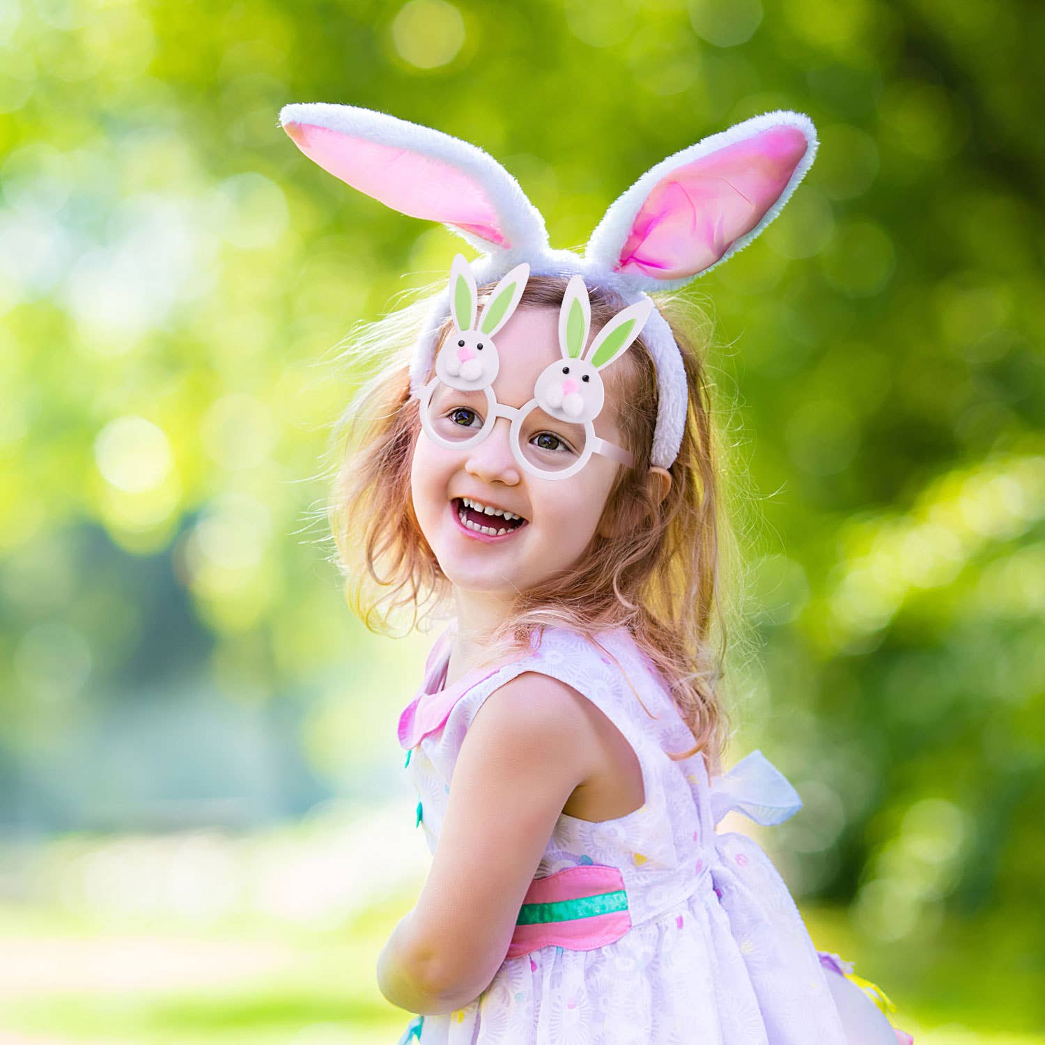 Fun Little Toys - Wholesale Party Favor - Easter Bunny Eyeglasses Frame for Kid Toys(12PCS)3