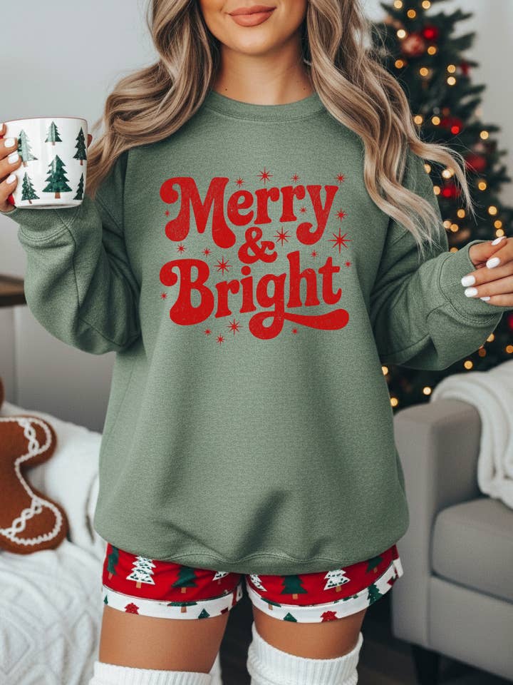 Merry and Bright sweater for wholesale by Spirit+Tribe