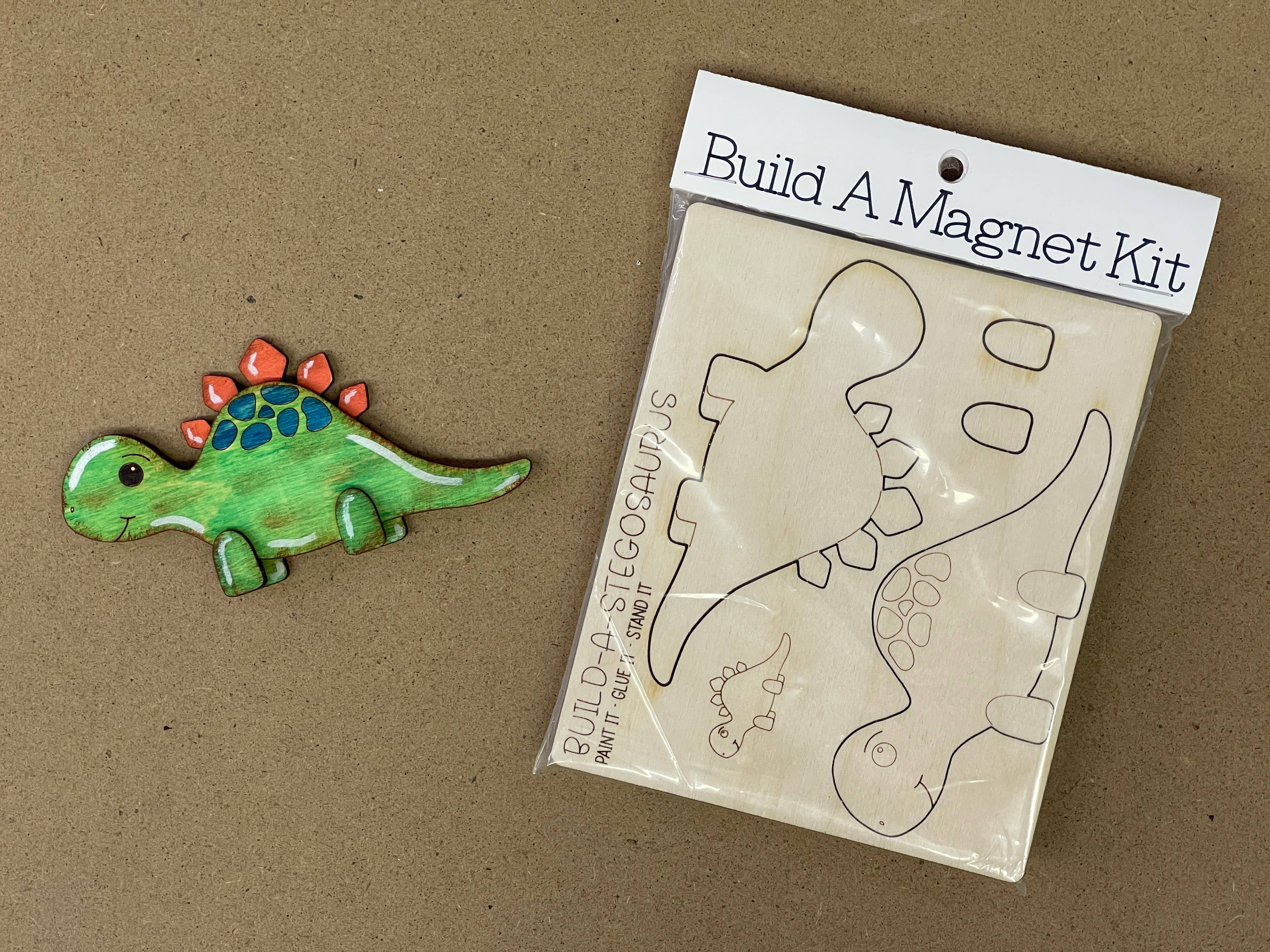 Reclaimed Woodworks Home Decor – wholesale DIY craft kit – DIY Build a Stegosaurus Magnet Kit DINOSAUR CRAFT KIT2