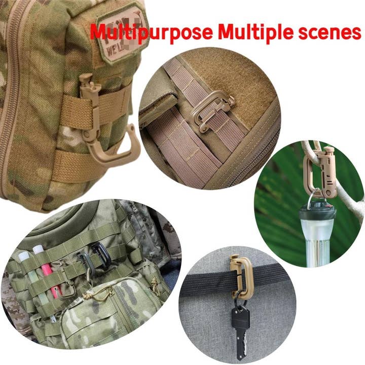 VIGOR - Wholesale Sportieve accessoires - Hoogwaardige D-vormige tactische karabijnhaak klimmen wandelen