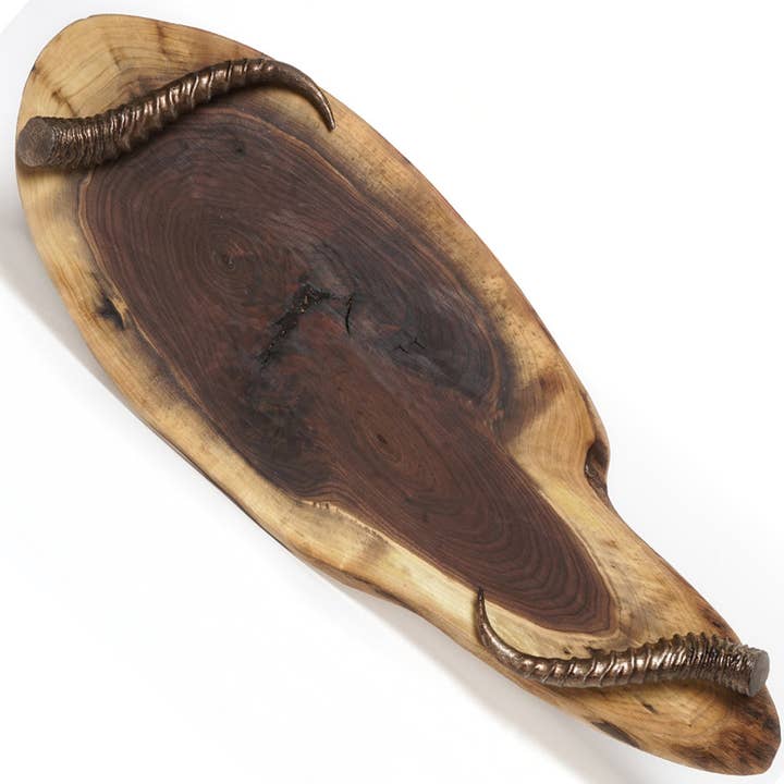 Ovales Tablett aus Holzplatte — ARTIKEL MIT LETZTER CHANCE für den Großhandel von Jamie Dietrich Designs