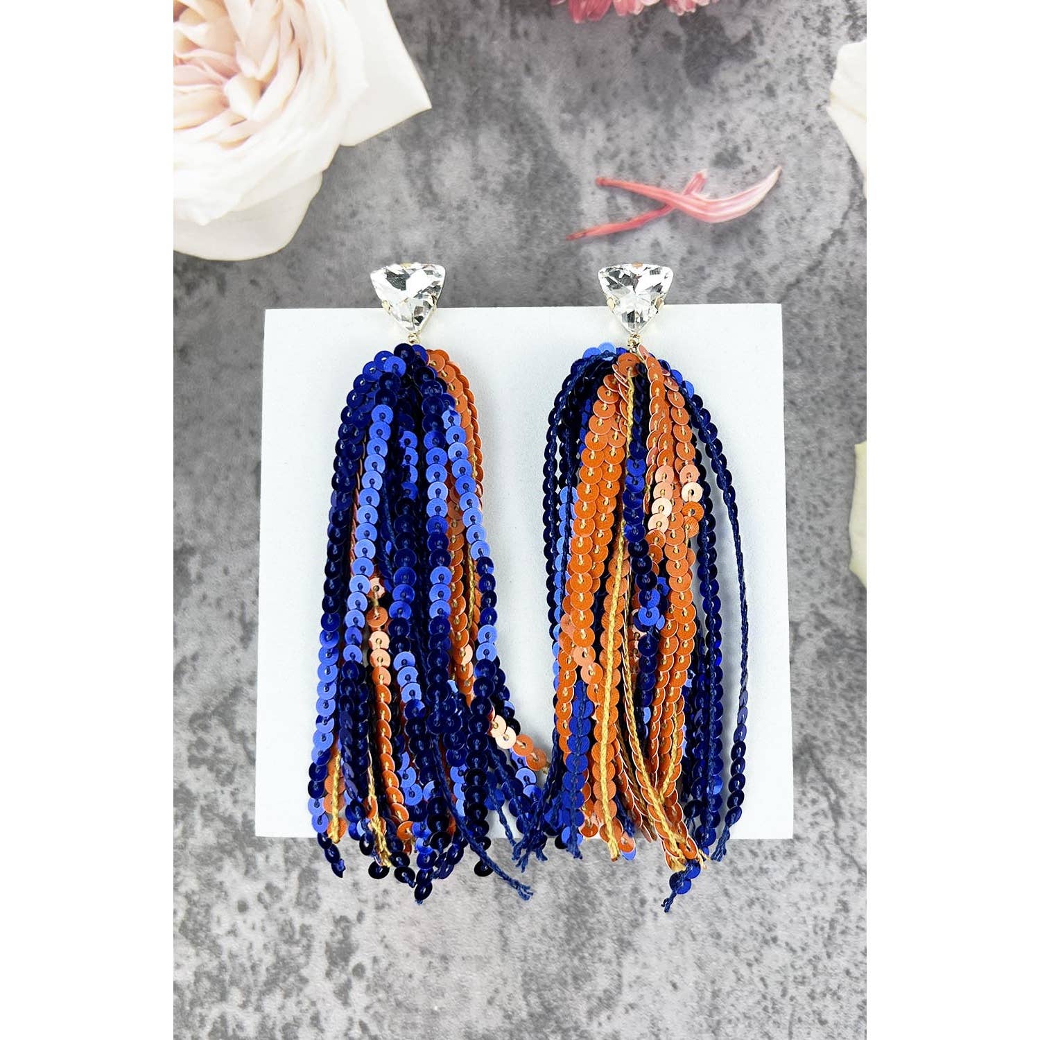 JHP Collection - Wholesale Dangle Earrings - GAME DAY SHINNY DROP SPORTS SEQUINS POST EARRINGS21