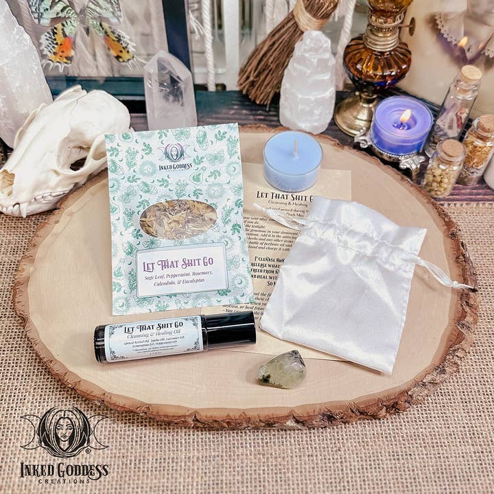 Laat Die Shit Los Spreukenset - Reiniging & Genezing voor wholesale door Inked Goddess Creations