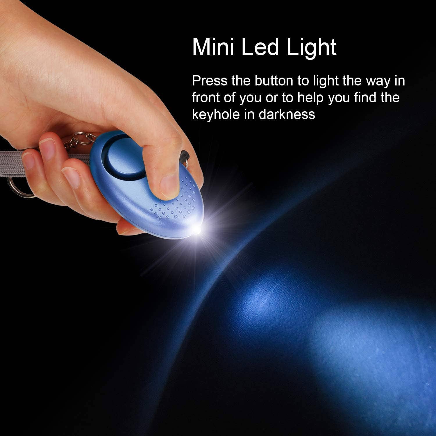 Infinite Basics - Wholesale Keychain – Unisex - Personal Security Alarm Keychain with LED Light3