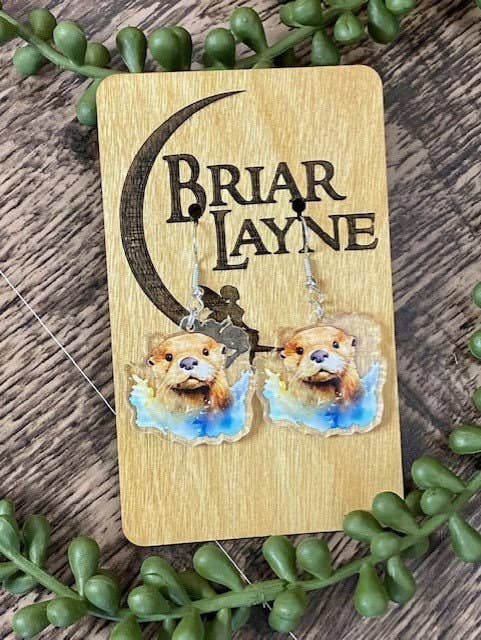 Briar layne - Wholesale Dangle Earrings - Otter Earrings - River & Sea Otter Designs for Otter Lovers3