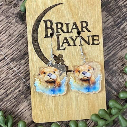 Briar layne - Wholesale Dangle Earrings - Otter Earrings - River & Sea Otter Designs for Otter Lovers3
