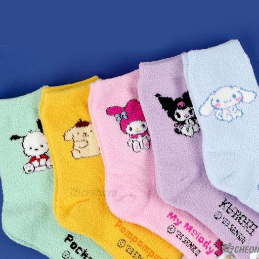 K-Wonderland - Wholesale Socks - Women's - Sanrio Characters ultra-soft cozy warm Sleeping Socks13