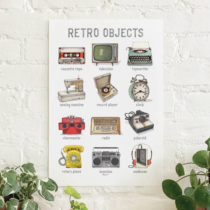Poster / Retro Objects for wholesale by Yeesan Loh