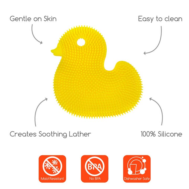 Innobaby on Faire - Wholesale Bath Toy - Baby - Silicone Bath Scrub / Duck / Baby Bath Toy 9