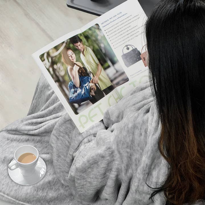 Pavilia - Vendita all'ingrosso Plaid - Coperta con maniche - Tasca applicata93