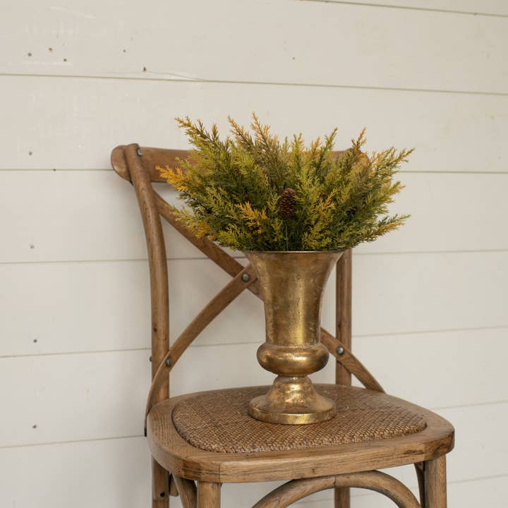 Ragon House – Engroshandel Kunstig plante – 14" OLIVEN & HVEDE PIGGET FYRREBUSK MED KOGLER2