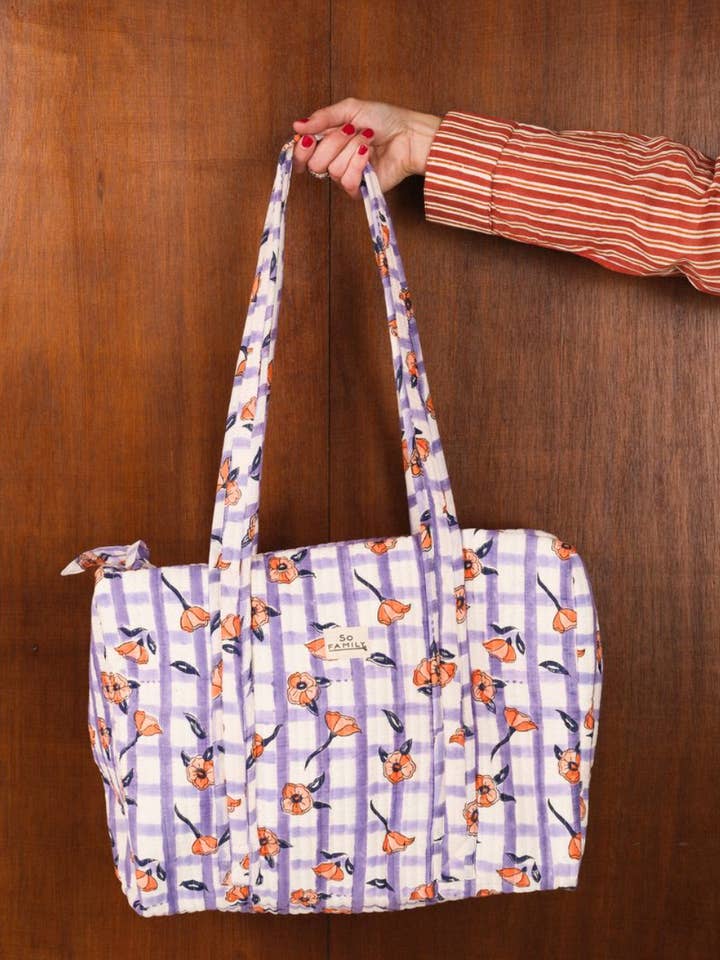 Weekendtas Chennai Lilas voor wholesale door SO FAMILY