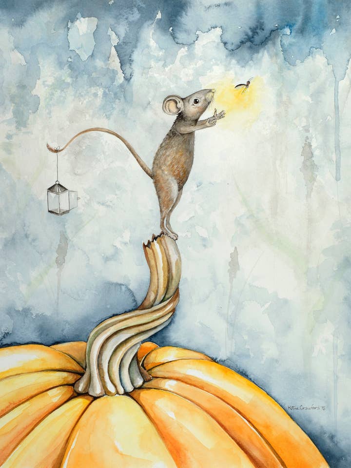 Release, The: Giclée-tryck av original akvarellmålning för wholesale av Katie Crawford Art