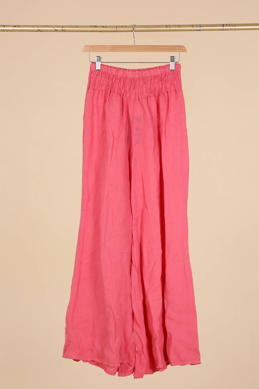 la maison des fibres naturelles - Wholesale Pants - Women's - Flared linen trousers 66031 100%LINEN23