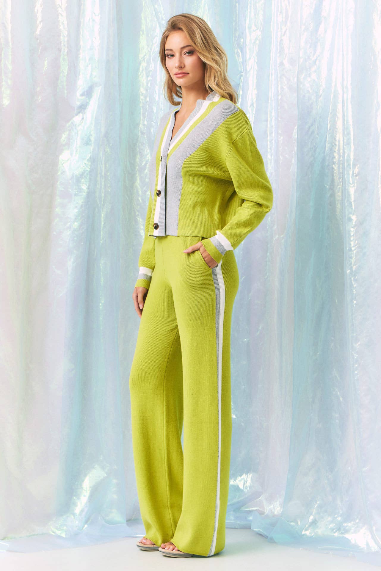 RIVIR – wholesale Top & pants set (NOT Loungewear) – Women's – Nice Life Knit Cardigan With Pants Set7