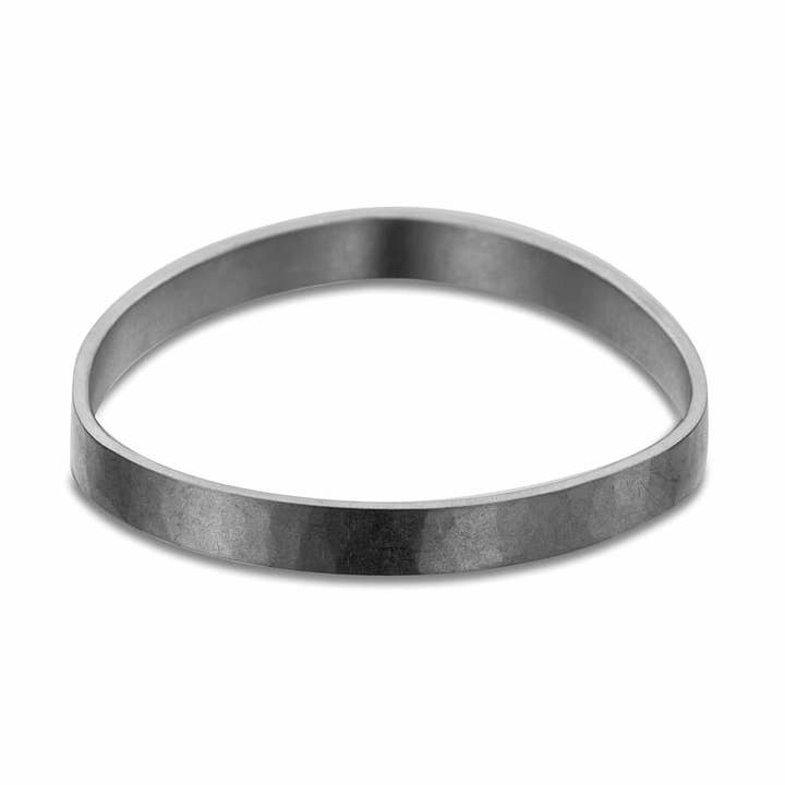 Colleen Mauer Designs - Vente Bracelet jonc - Bracelet jonc Densa noir de 8 mm de large0