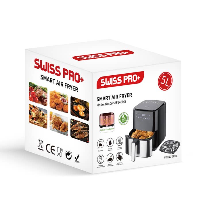 Swiss Pro+ - Venta al por mayor Electrodomésticos - Freidora de aire Silver 5L6