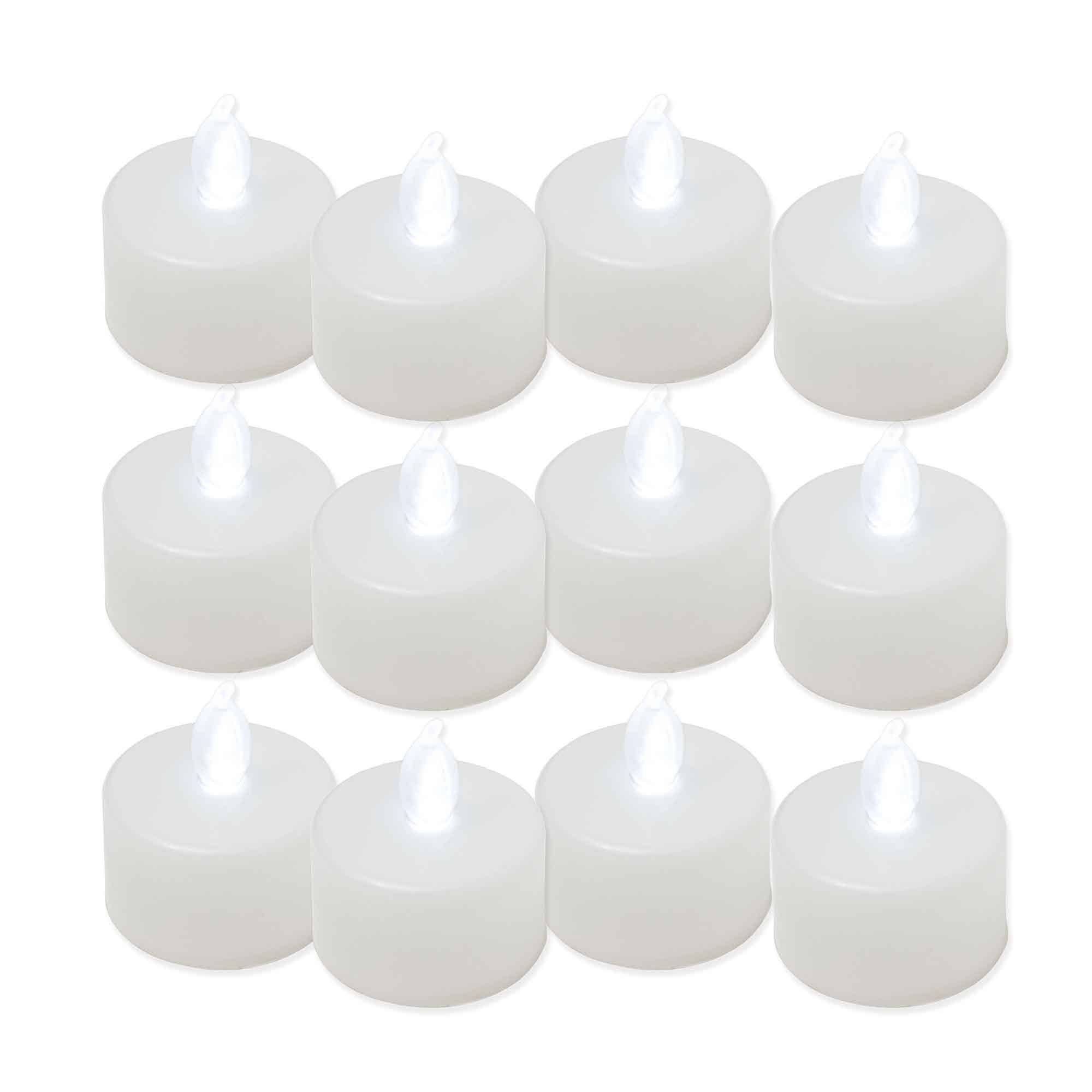 LED Tealights Pack of 12 - White for wholesale on Faire1