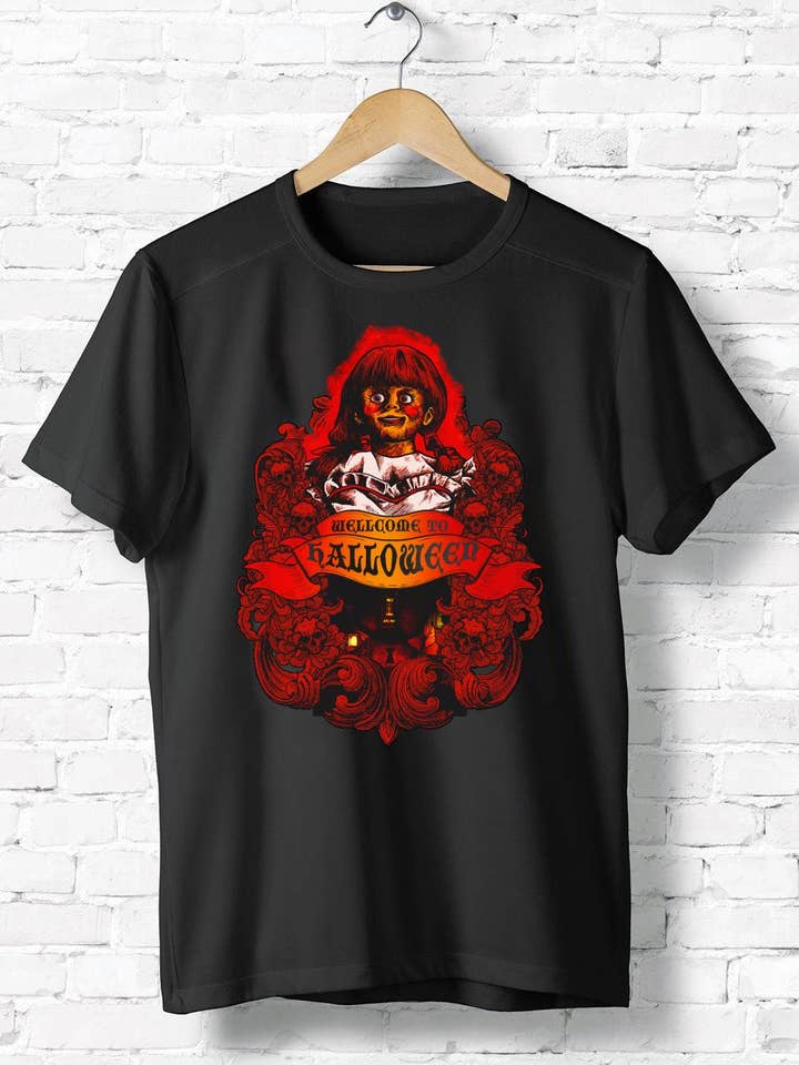 Annabelle Welcome To Halloween Shirt, Doll Killer Shirt for wholesale by iBuyCanvas