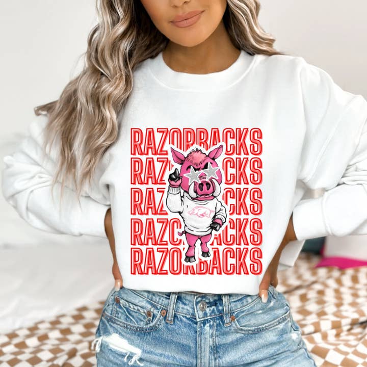 Razorbacks Pink Preppy for wholesale by XO, Hannah