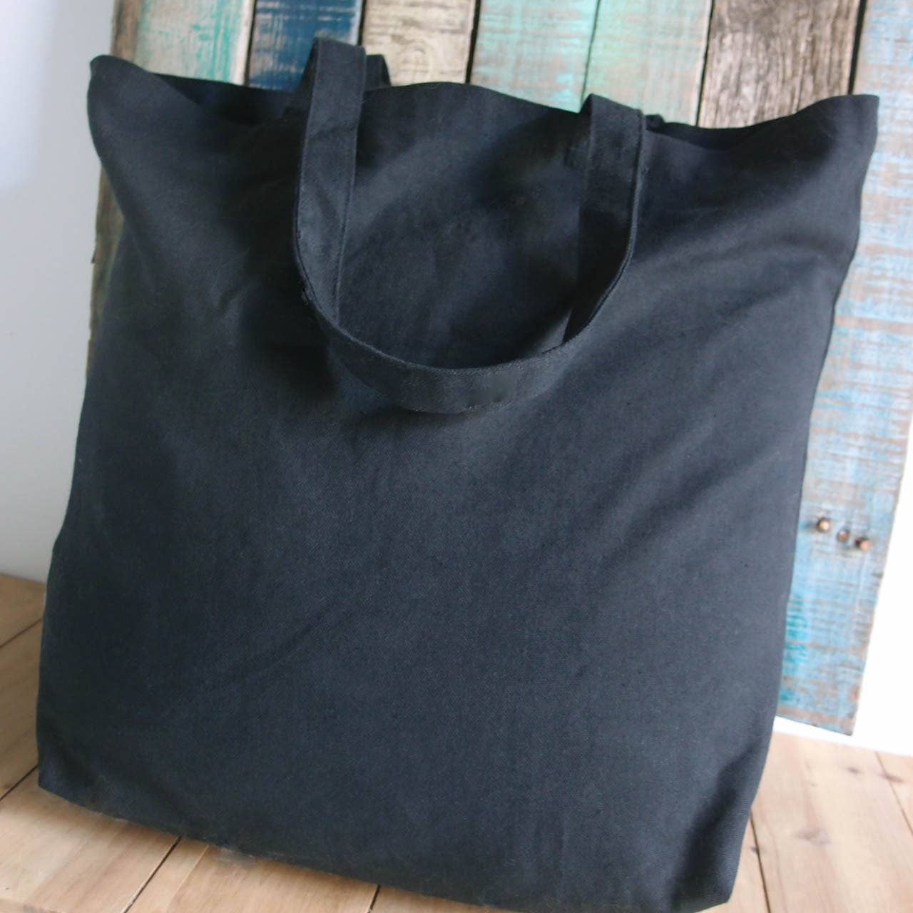 Packaging Decor - Wholesale Tote Bag - Women's - Black Canvas Shopping Tote Bag1