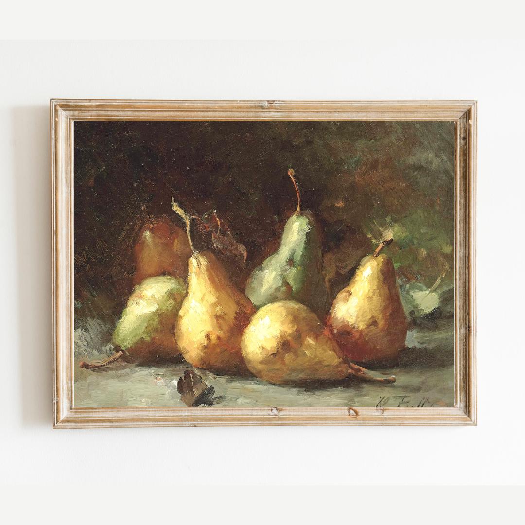 Sea to Skye - Wholesale Art Print - Still Life with Golden Pears Antique Art Print0