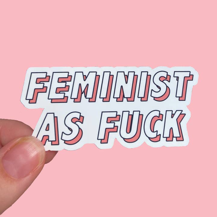Feminist AF Sticker for wholesale by Bitch Next Door