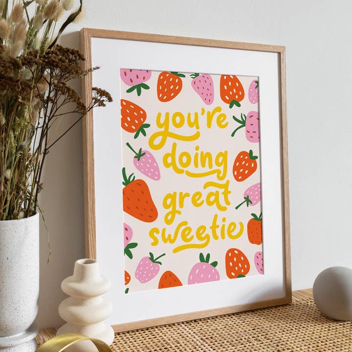 Penny And Me – wholesale Art print – YOU'RE DOING GREAT SWEETIE | WALL ART PRINT