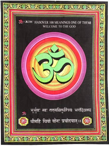 Om Symbol Tapestry for wholesale by Kimago Look